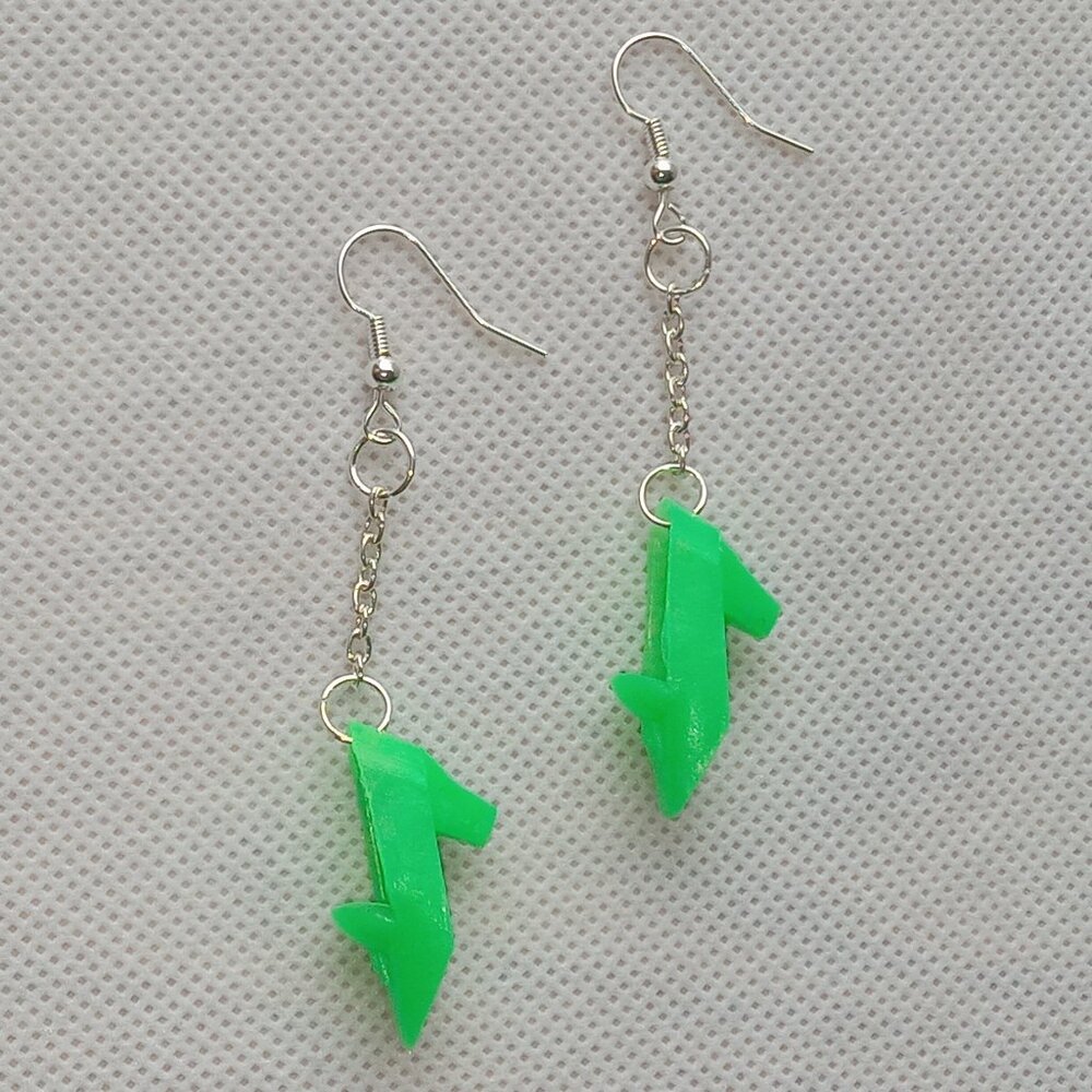 Retro Vintage Barbie Doll Shoe Earrings, Green Shoes Earrings, Cool Earrings
